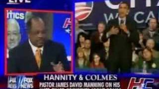 Fox Bias Obama Reverend Wright Manning Sean Hannity