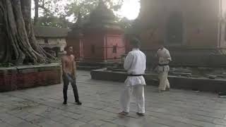 Karate kyokushin black belt vs preman