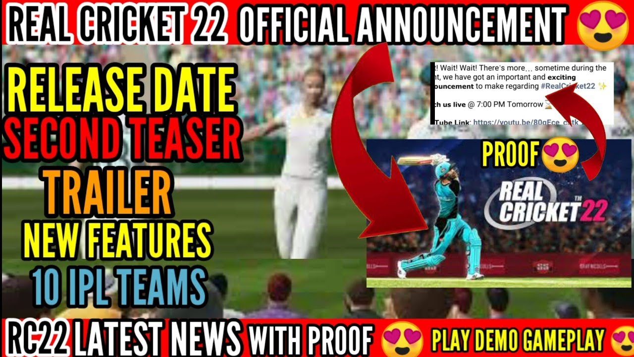 Real Cricket™ 22: BIG SURPRISE REVEAL 😍 • REAL CRICKET 22 RELEASE DATE • RC22 LATEST NEWS • RC22 APK