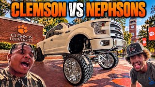 WE GOT KICKED OFF CLEMSON’S CAMPUS! 😱 Lifted Trucks INVADE Clemson