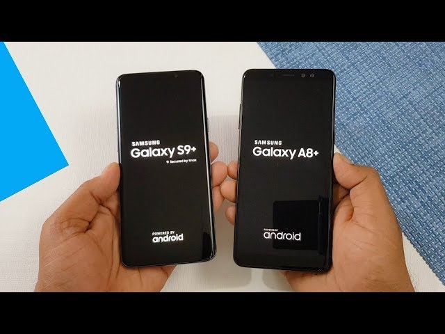 Samsung Galaxy S9+ vs Samsung A8+ (2018) Speed Test Comparison !!