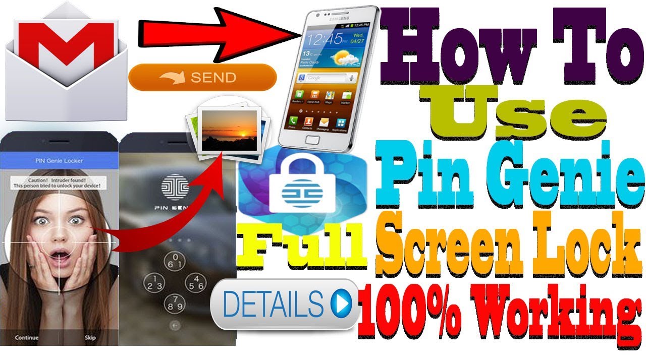 How to use pin genie locker in hindi/urdu "best screen lock app for android 2018" baba good luck