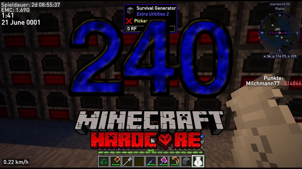 Let's Play Hardcore Minecraft #240 [DEUTSCH] - Der neue Generatorraum ...