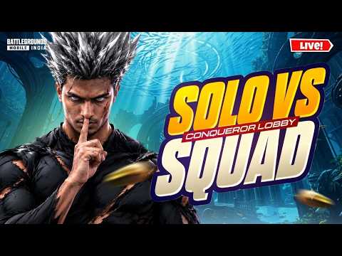 BACK TO BGMI | Solo vs squad Gameplay🥵🔥 |