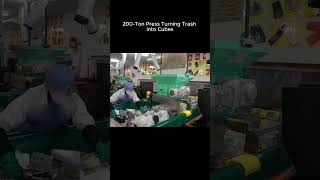 Oddly Satisfying Plastic Baling Process