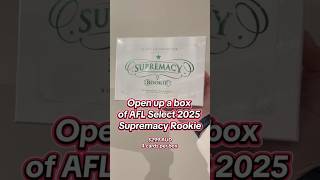 2025 Select AFL Supremacy Rookie Box Break