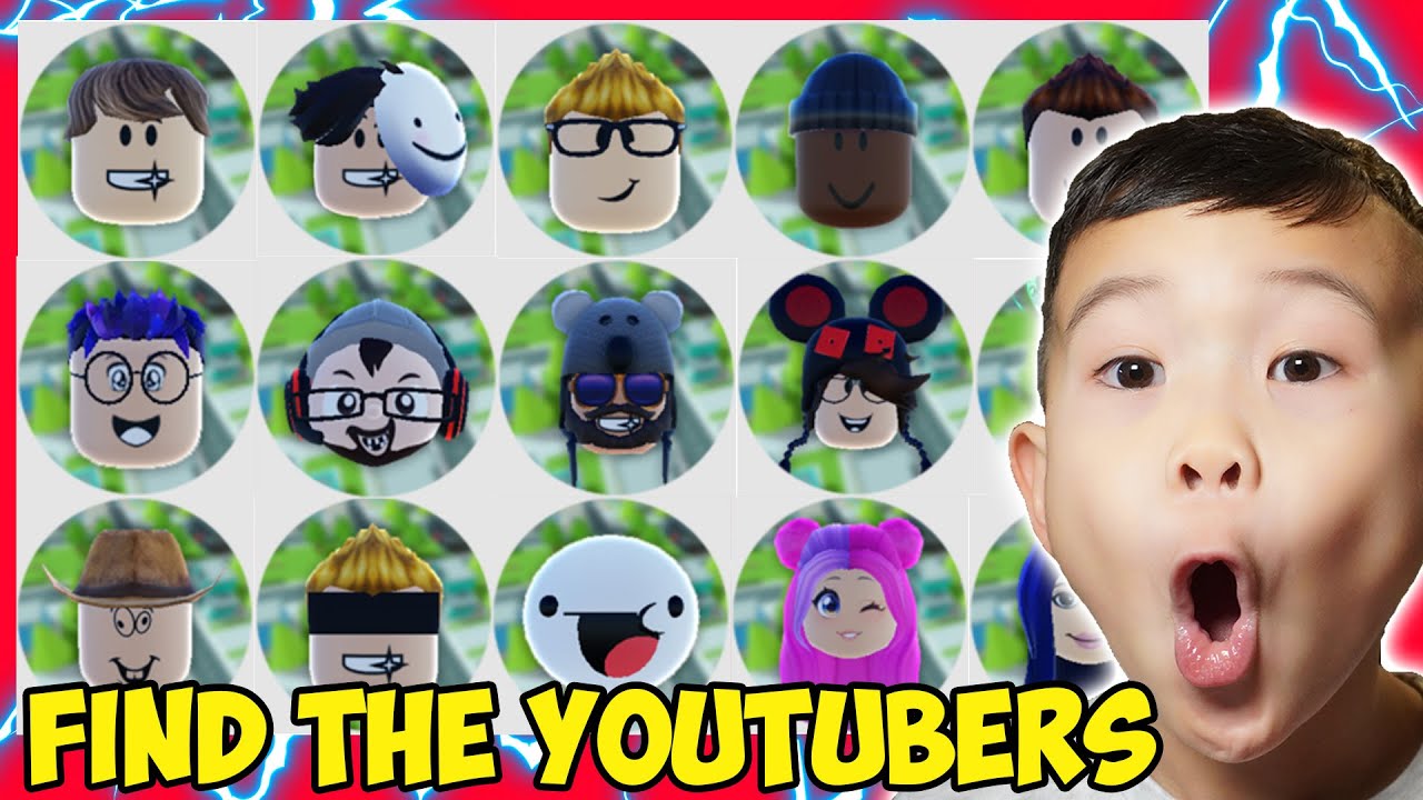 Find The Youtubers On Roblox Can We Find Your Favourite Gamer Youtube