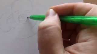 Drawing Nemesis From Resident Evil in Draft