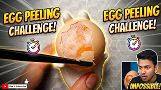 Raw egg peeling challenge :ASMR Live #18