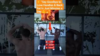 🔥 Back &amp; Side Belly Fat Workout 💪 Lose Stubborn Fat Fast #Shorts
