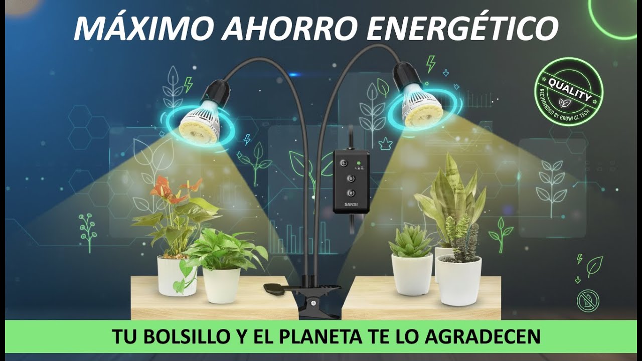 Lámpara LED de cultivo SANSI—¿La mejor luz para plantas de interior? | Test y opinión real