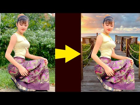 Best Trending Photoshop Tutorial The ways Change Background Using Pen Tool P119