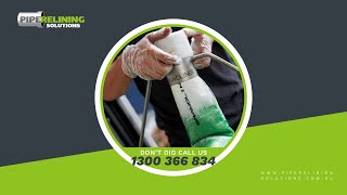 Pipe relining in progress