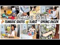 SUNDAY RESET | DOLLAR TREE HAUL | SPRING TRAY DECOR | GINGER SHOT