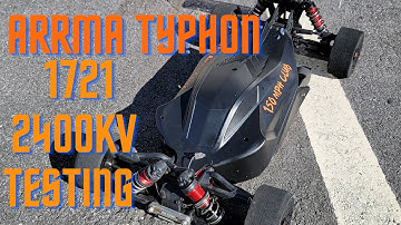 Arrma Typhon speed run. 147mph              Castle 1721 2400kv testing.