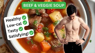 High-Protein Beef Soup with Veggies | Satisfying & Healthy Chinese Weight Loss Meal