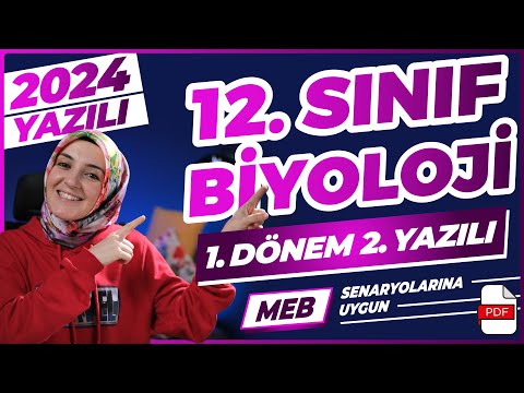 12.Sınıf Biyoloji 1.Dönem 2.Yazılı 2023-2024 #yazılı #biyoloji