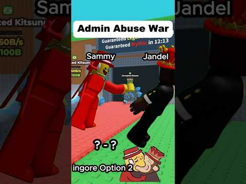 Jandel Will Win Against Sammy In Roblox Admin Abuse War Here S Why Growagarden Stealabrainrot 