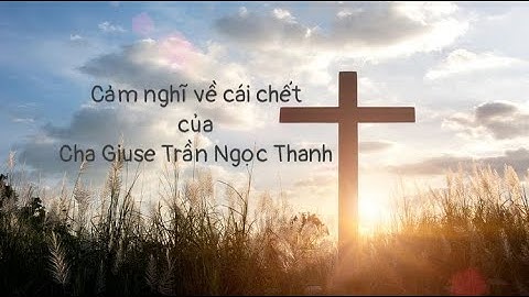 Cảm nhận 💐 về cái chết ⚡️của cha Giuse Trần Ngọc Thanh