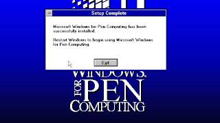 Installing Windows For Pen Computing 1.0
