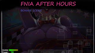 Fnia after hours  bonnie some scenes on cam