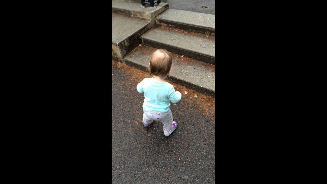 baby kicking a ball YouTube