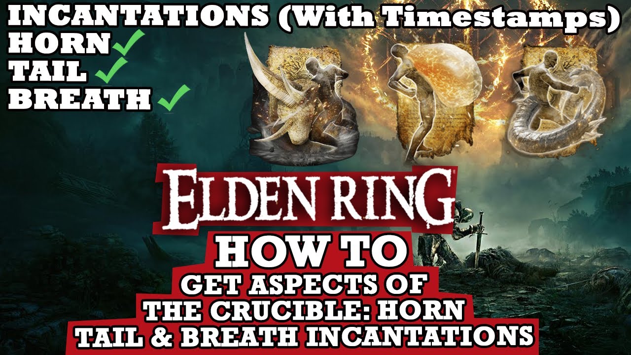 Aspects of the Crucible Horn, Tail, Breath Locations (HOW TO Get More