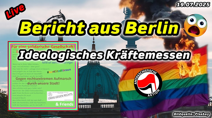‼️Live‼️Bericht aus Berlin 🔥Ideologisches Kräftemessen 😱Omas gegen rechts💥