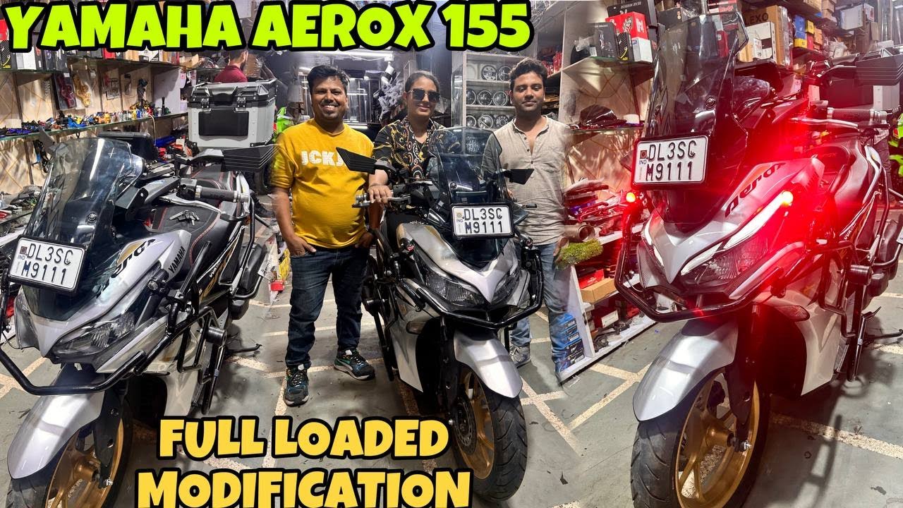 YAMAHA AEROX 155 Ko Bana dia Full Touring Ready | Modification | Fog Lamp | TopBox |