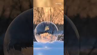 Fantastic Ice Crystal Bubble