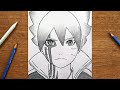 How to Draw Anime step by step | Boruto Uzumaki Drawing | Anime Drawing Tutorial