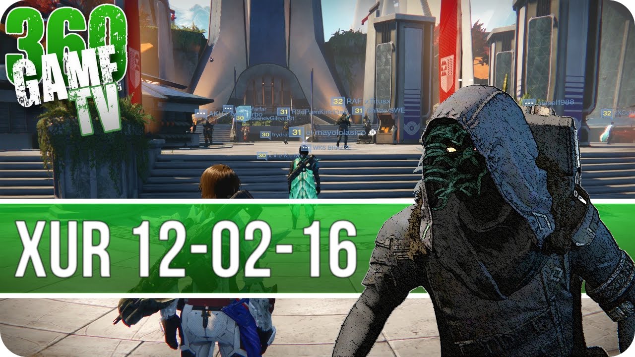 Destiny Xur 12-02-16 / Xur Location December 2, 2016 - Inventory / Items Week 117