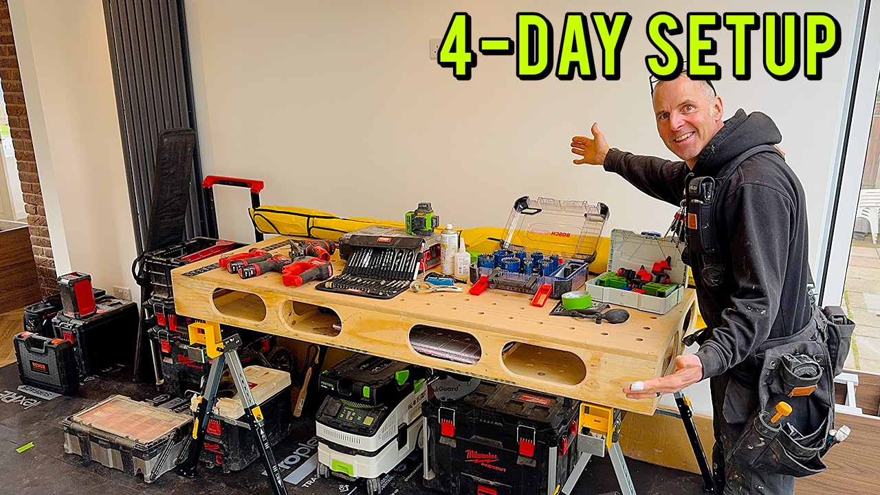 Episode 1: The Setup & Essential Tools | 4-Day Kitchen Build - YouTube