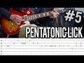 Pentatonic Lick Lesson #5 - Fast Lick in G with Chords &amp; Tabs