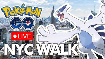 IRL Walking New York City Live Stream - Shiny Dynamax Lugia in Pokemon Go! - Nov 29, 2025