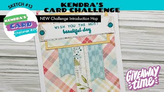 #KCC14GiveawayHop | Kendra&#39;s Card Challenge Card Sketch #13