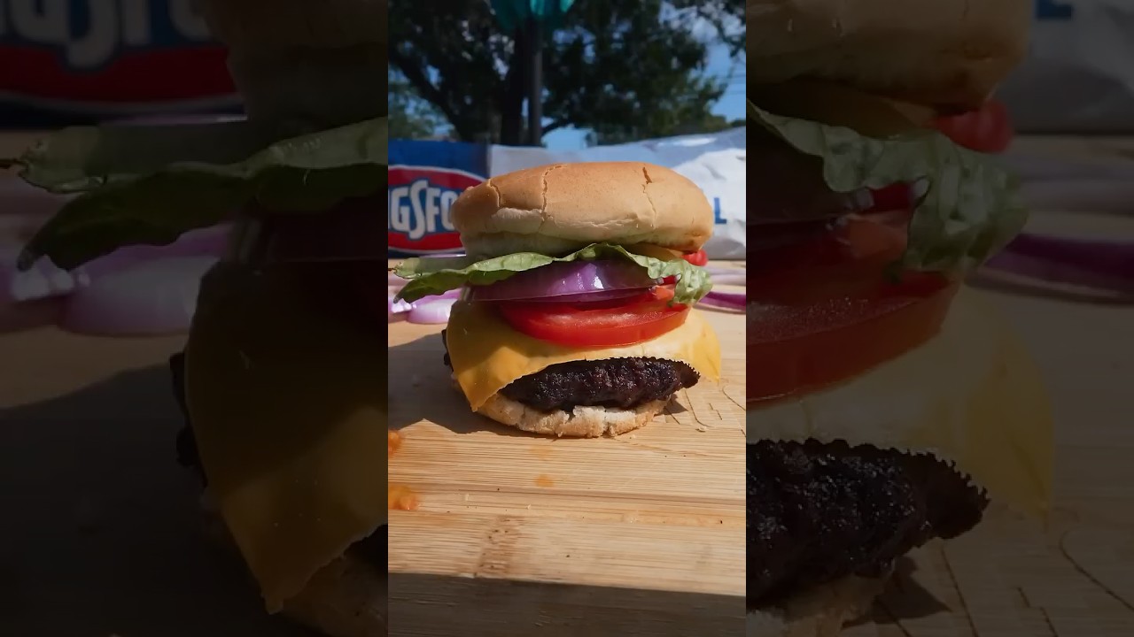 How to grill burgers 🍔