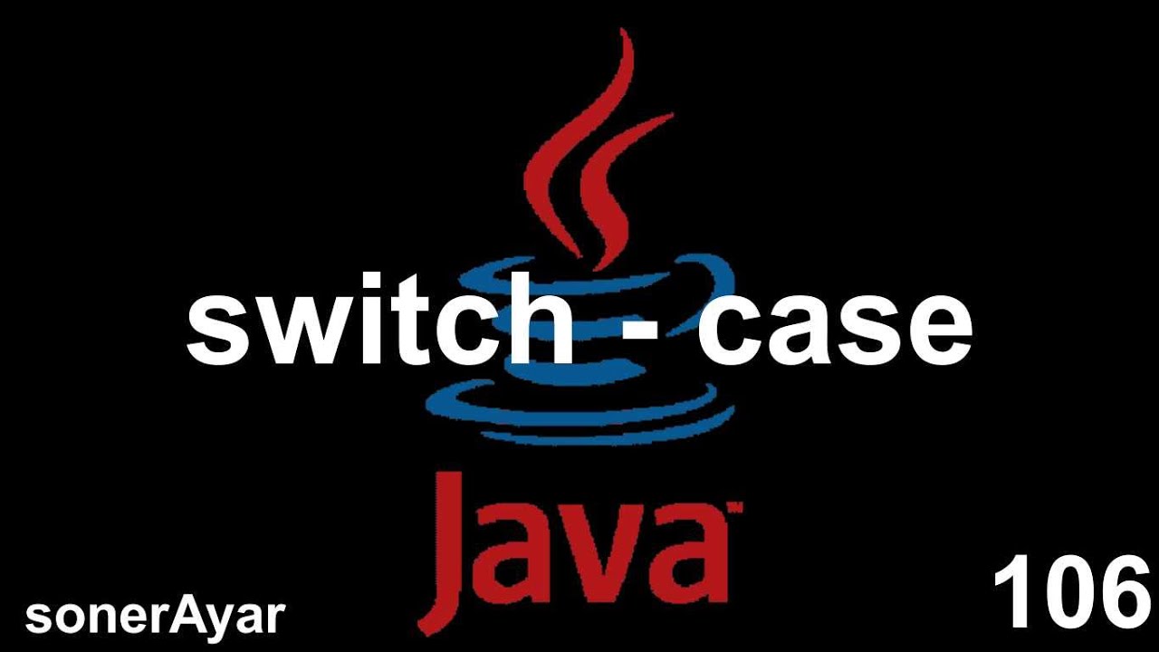 Java Dersleri 106 Switch Case Yapısı - YouTube