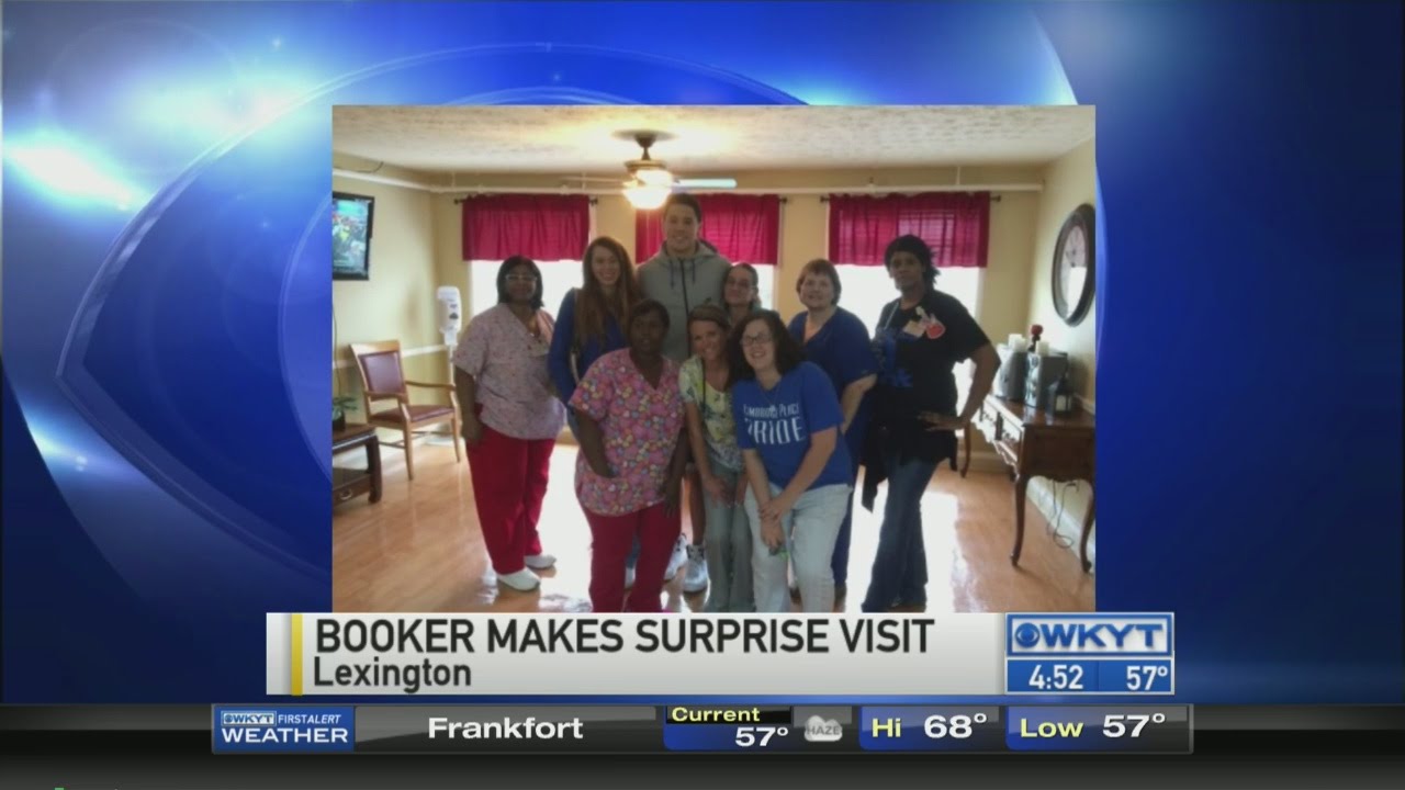 Devin Booker makes surprise visit to nursing home YouTube