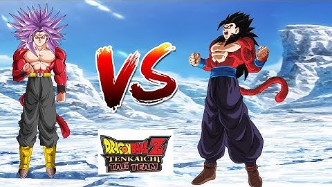 GOHAN SSJ4 VS TRUNKS SSJ4 (DBZ TTT MODS)