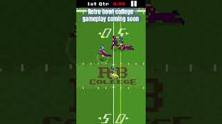 Retro Bowl College Gameplay Coming Soon