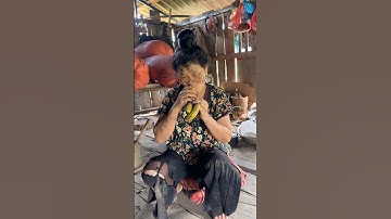 Cô người rừng [ tập 3 ] ăn chuối cả vỏ..🍌😦 #shorts