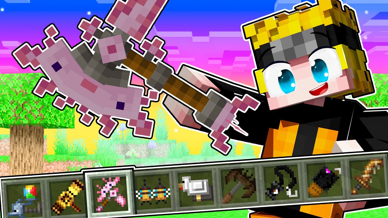 Minecraft PERO puedo Hacer ARMAS de MOBS personalizadas!