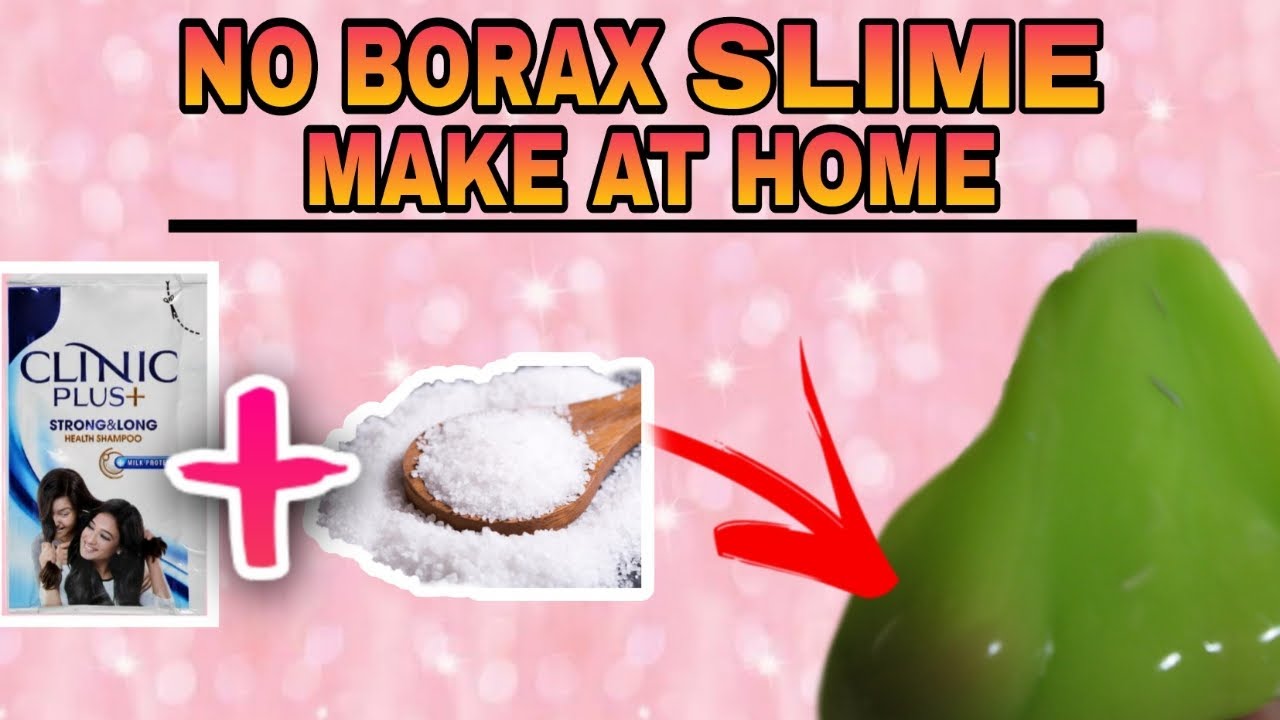 HOW TO MAKE SHAMPOO + SALT SLIME AT HOME WITHOUT ACTIVATOR AND BORAX 💯