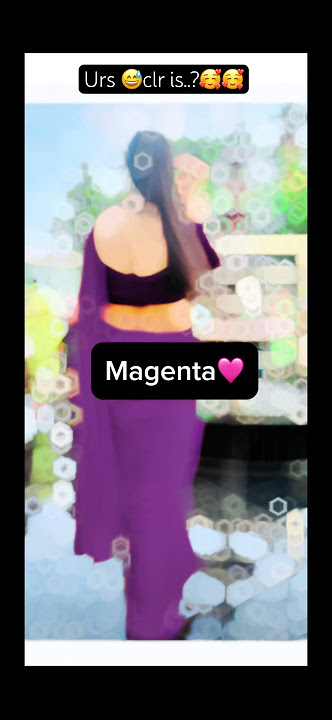 Black colour wow,orange wow wow wow ,magenta colour oh my God, and the my beautiful colour purple😍