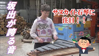 FUMI Muramasa様ご依頼分　サヌカイト手作り石琴(ドレミファソラシド) サヌカイト 手作り石琴(ドレミファソラシド) 磬石 カンカン石