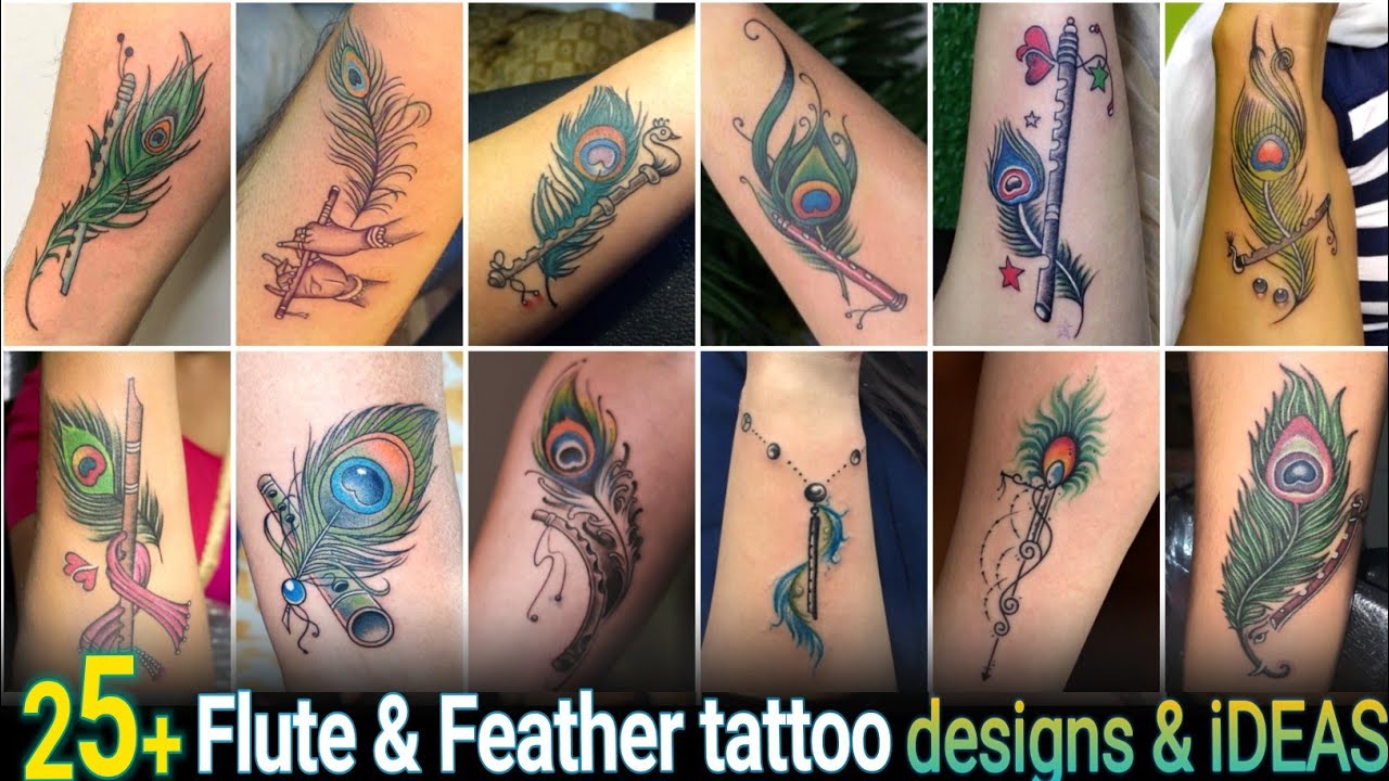 Top more than 64 krishna feather tattoo designs latest  thtantai2