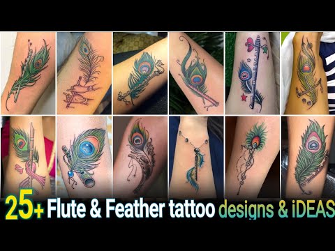 Best flute and heart tattoo designs || tutorial - YouTube