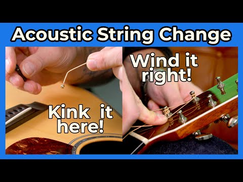 How To Change Acoustic Guitar Strings for Beginners. The BEST Way! It's  EASY! 