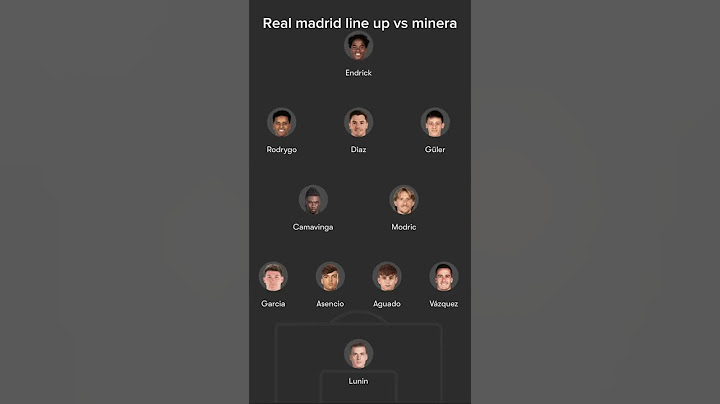 Real madrid line up vs minera #football #soccer